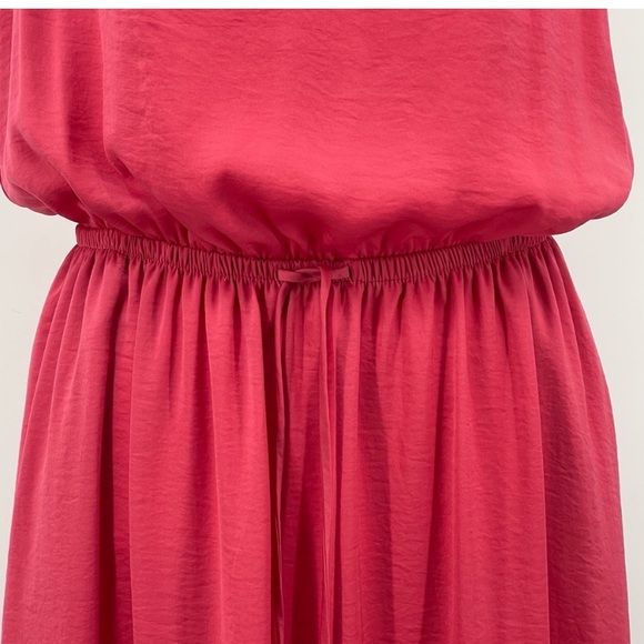 CYNTHIA ROWLEY Maxi Dress Sleeveless Ruffle V-Neck Collar Adjustable Waist - MED - Picture 5 of 13